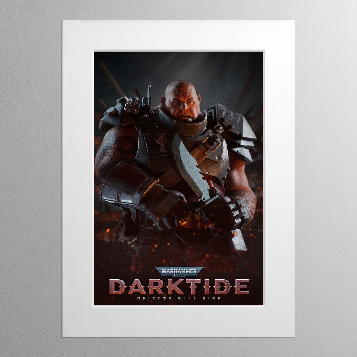 Darktide Ogryn – Mounted Print