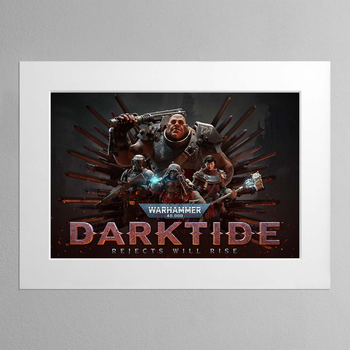 Darktide Rejects Will Rise – Mounted Print