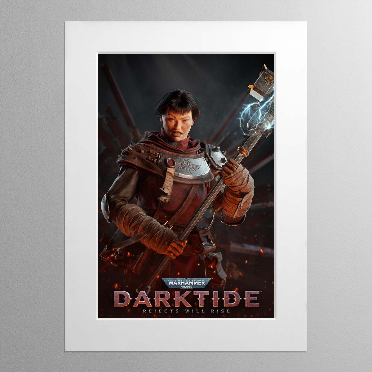Darktide Zealot – Mounted Print