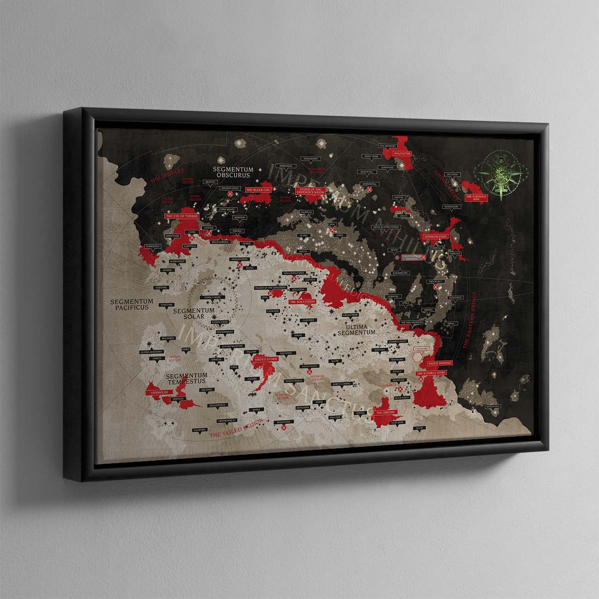 9th Imperium Map – Framed Canvas