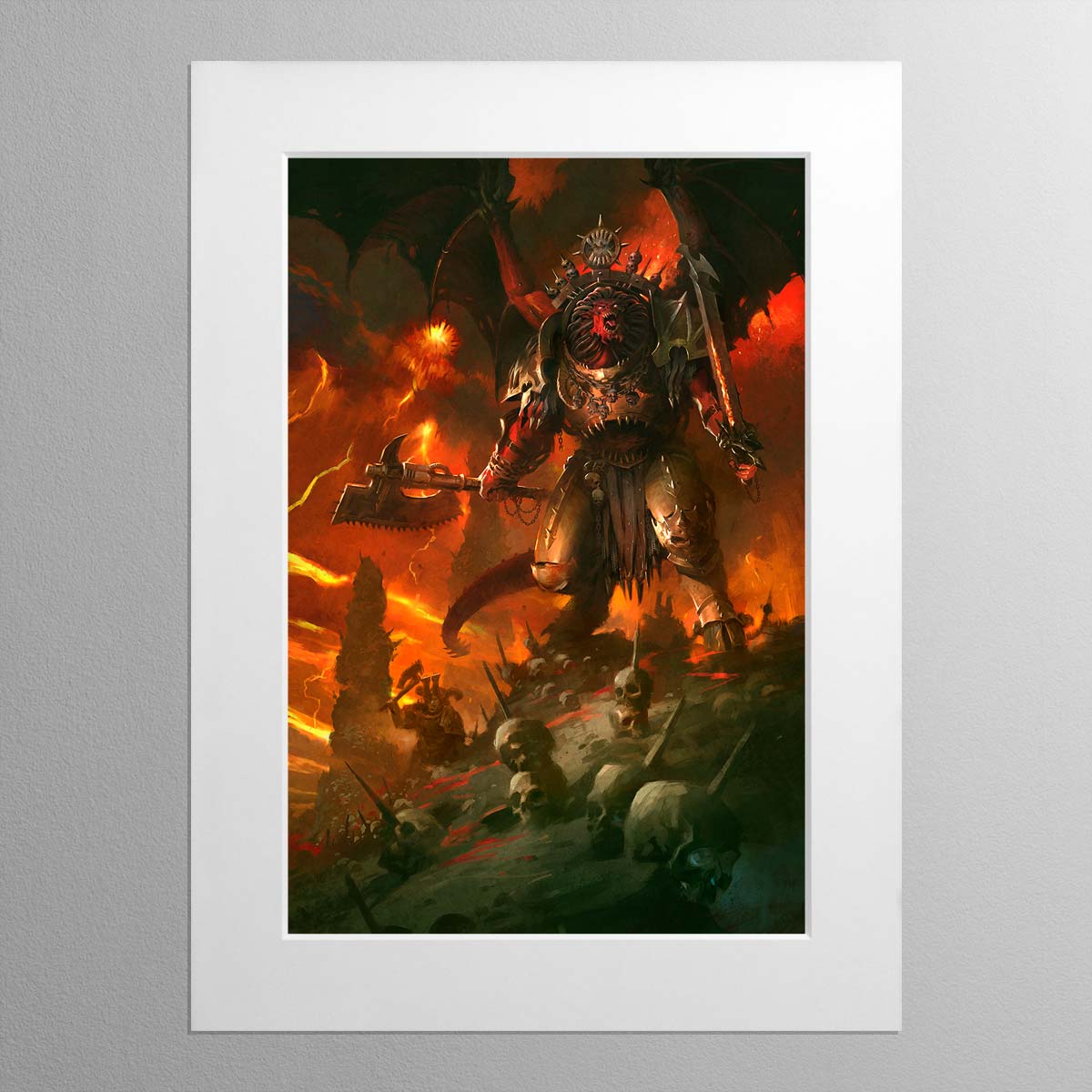 Angron, Primarch of the World Eaters – Mounted Print