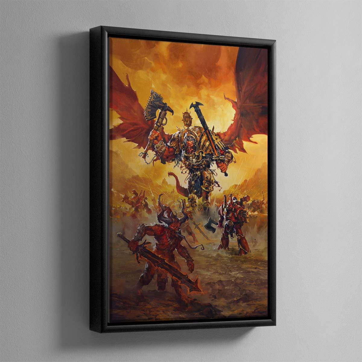 Angron the Red Angel – Framed Canvas