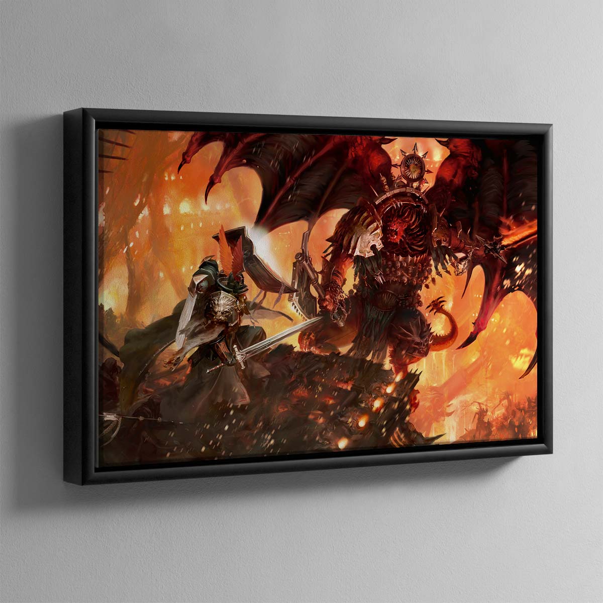 Duel of the Ages – Framed Canvas