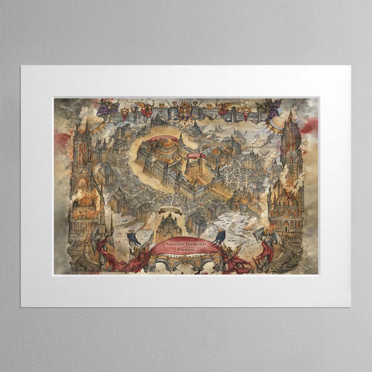 Siege of Terra Echoes of Eternity Map – Mounted Print