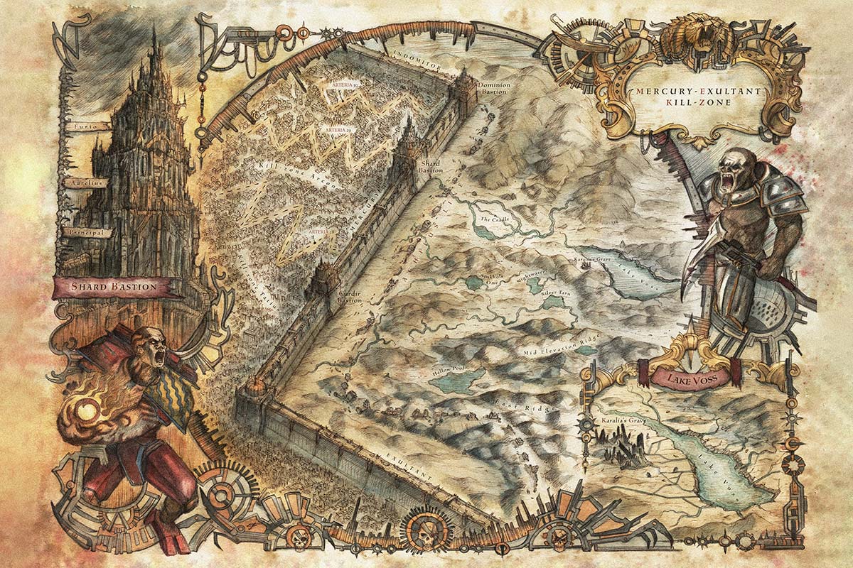 Siege of Terra Mortis Mercury Gate Map