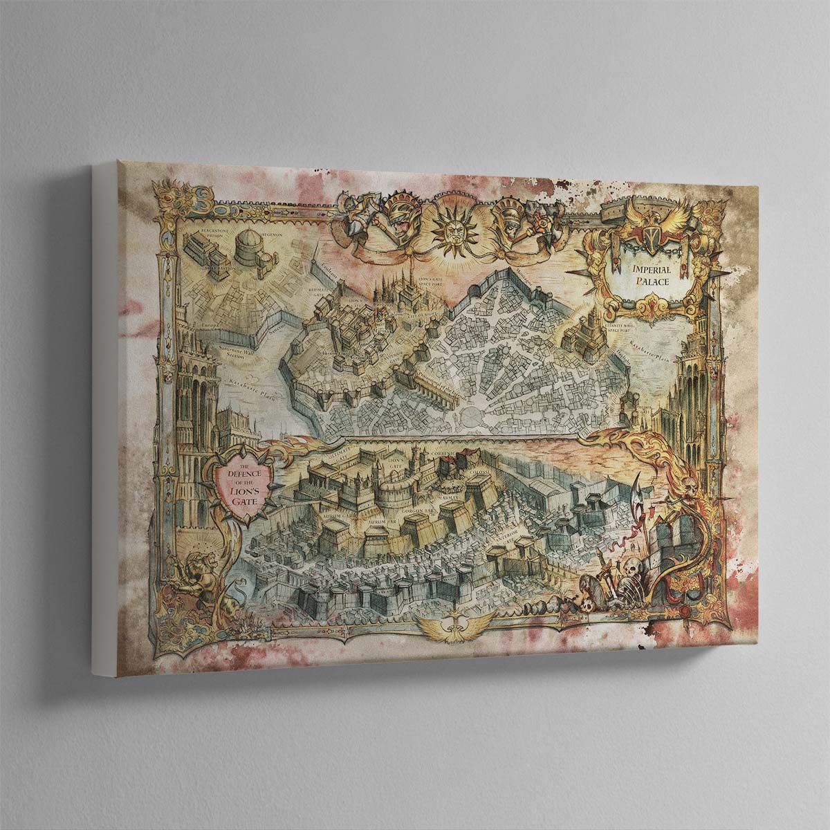 Siege of Terra Saturnine Map – Canvas