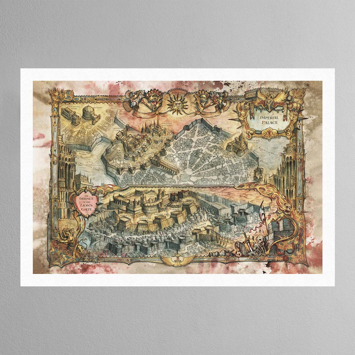 Siege of Terra Saturnine Map – Print