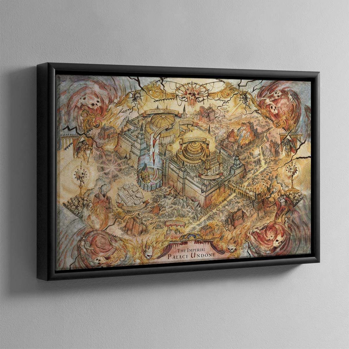 Siege of Terra The End and the Death (Volume 1) Map – Framed Canvas