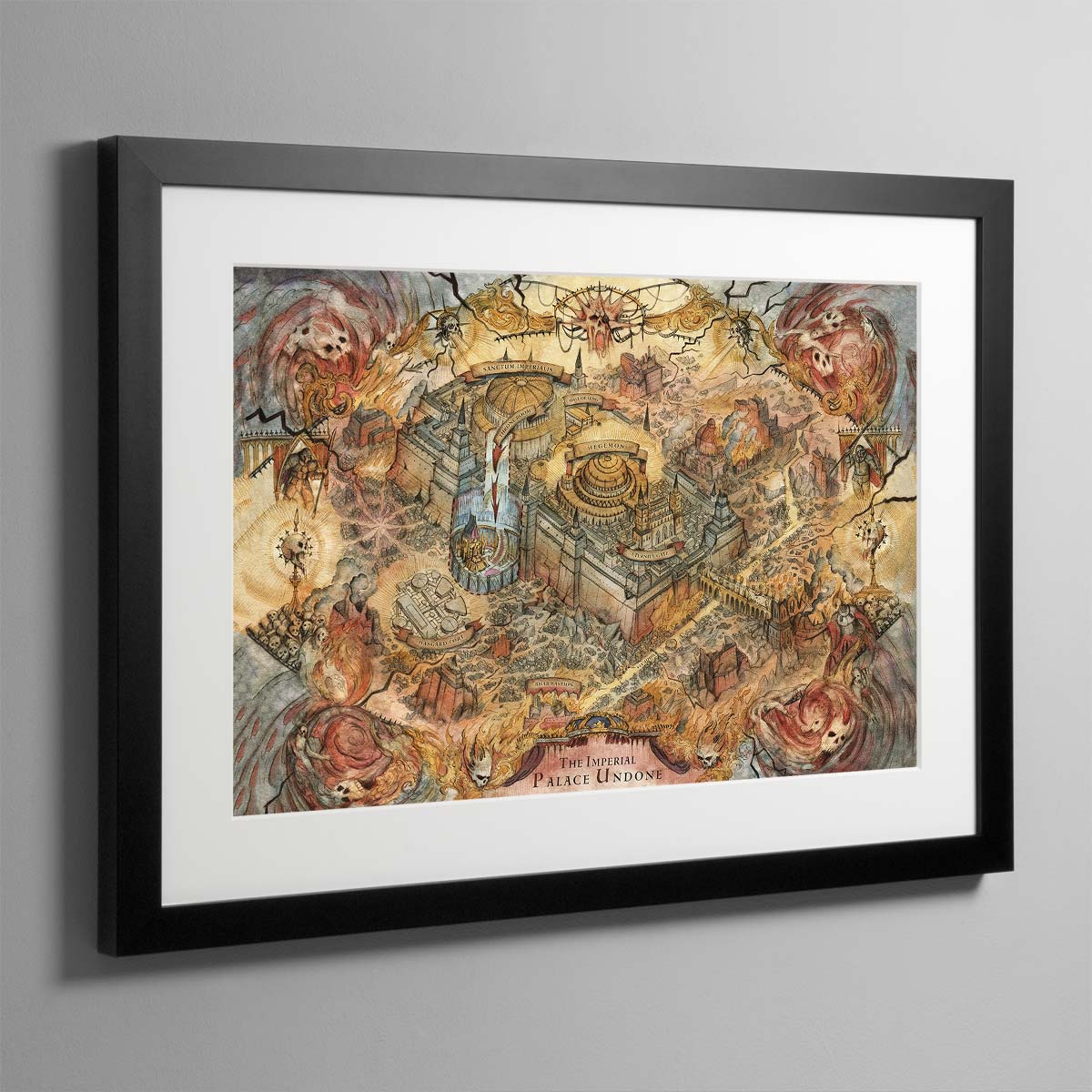 Siege of Terra The End and the Death (Volume 1) Map – Framed Print