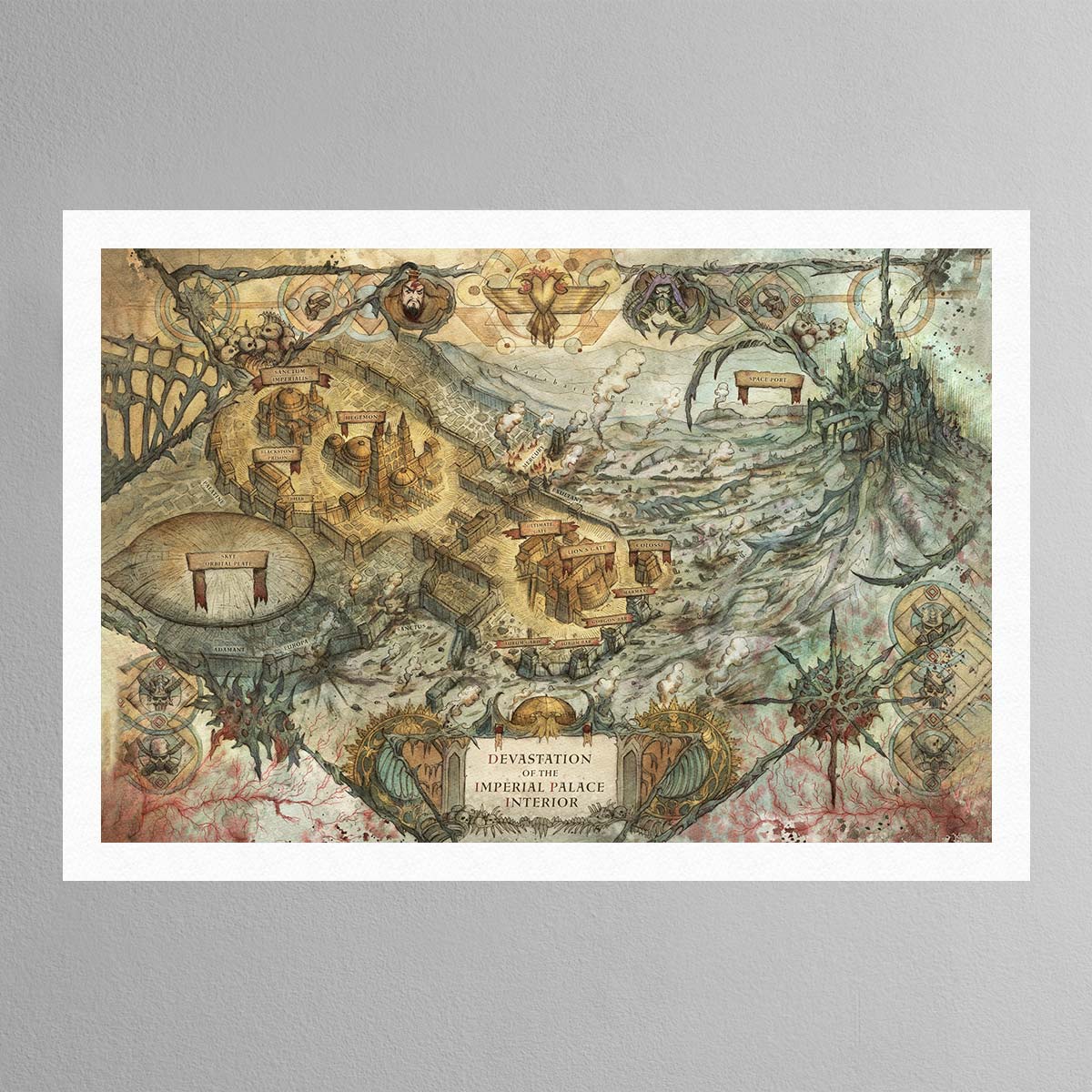 Siege of Terra Warhawk Map – Print
