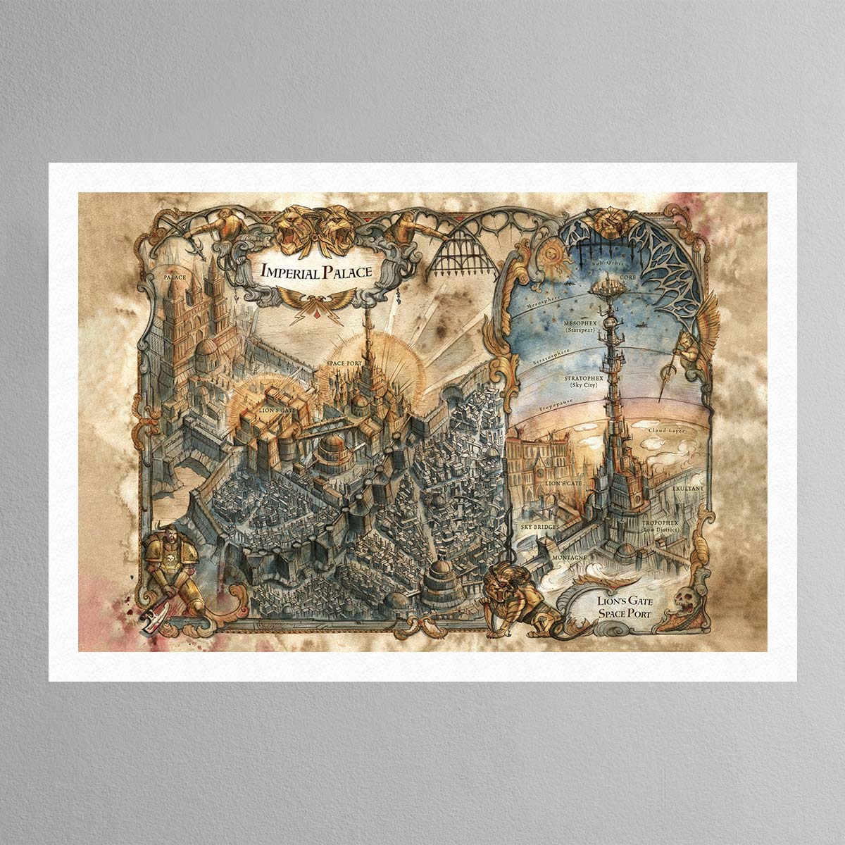 Siege of Terra The First Wall Map – Print
