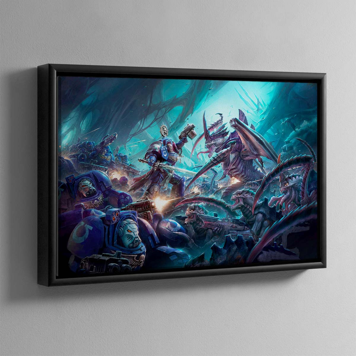 Ultramarines vs Tyranids – Framed Canvas