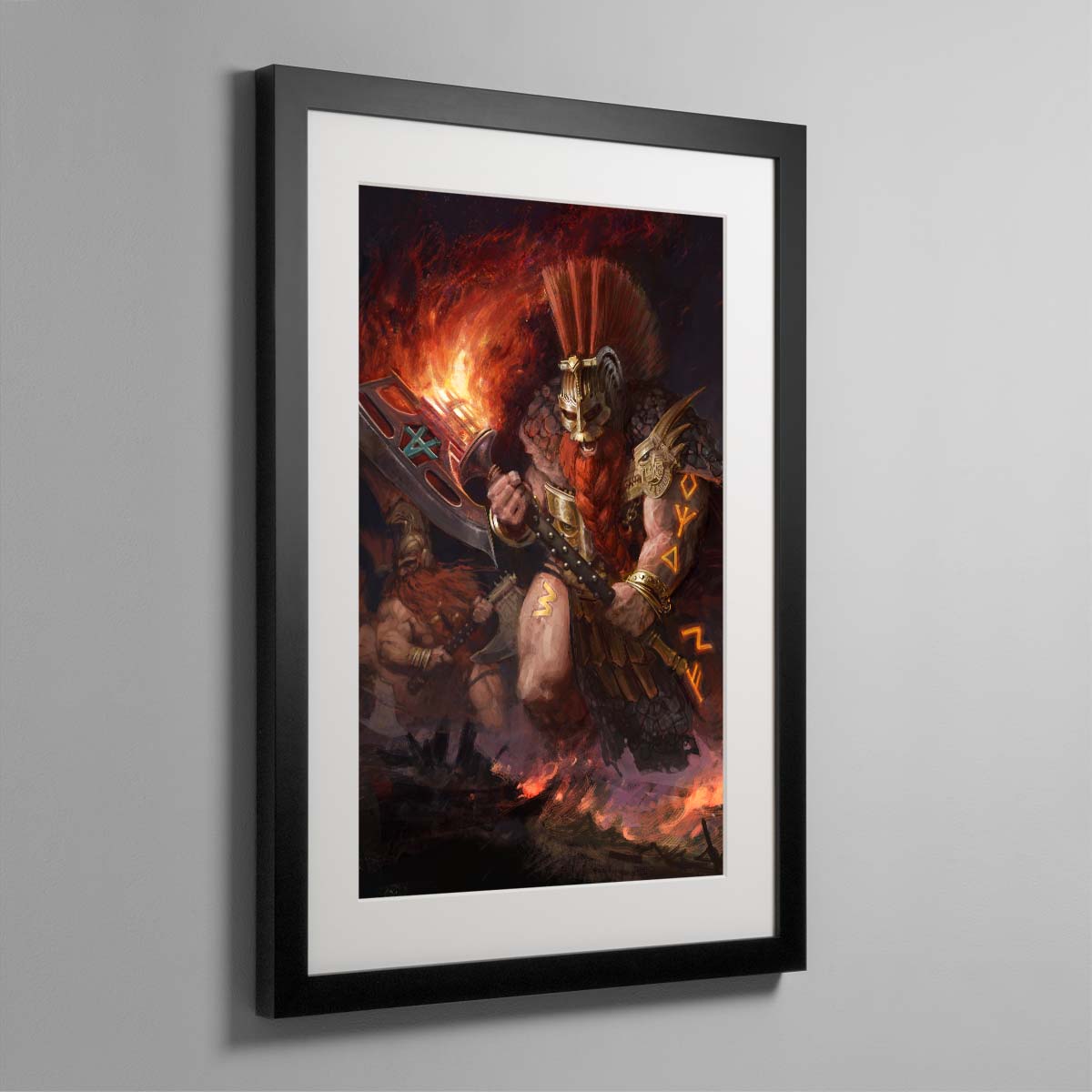 Auric Flamekeeper – Framed Print