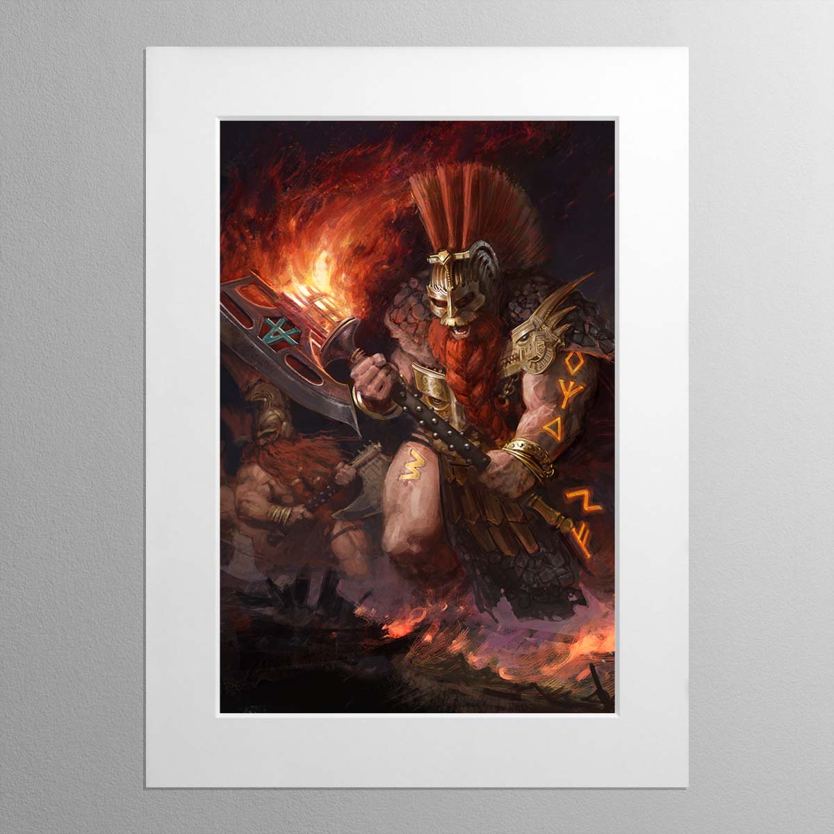 Auric Flamekeeper – Mounted Print