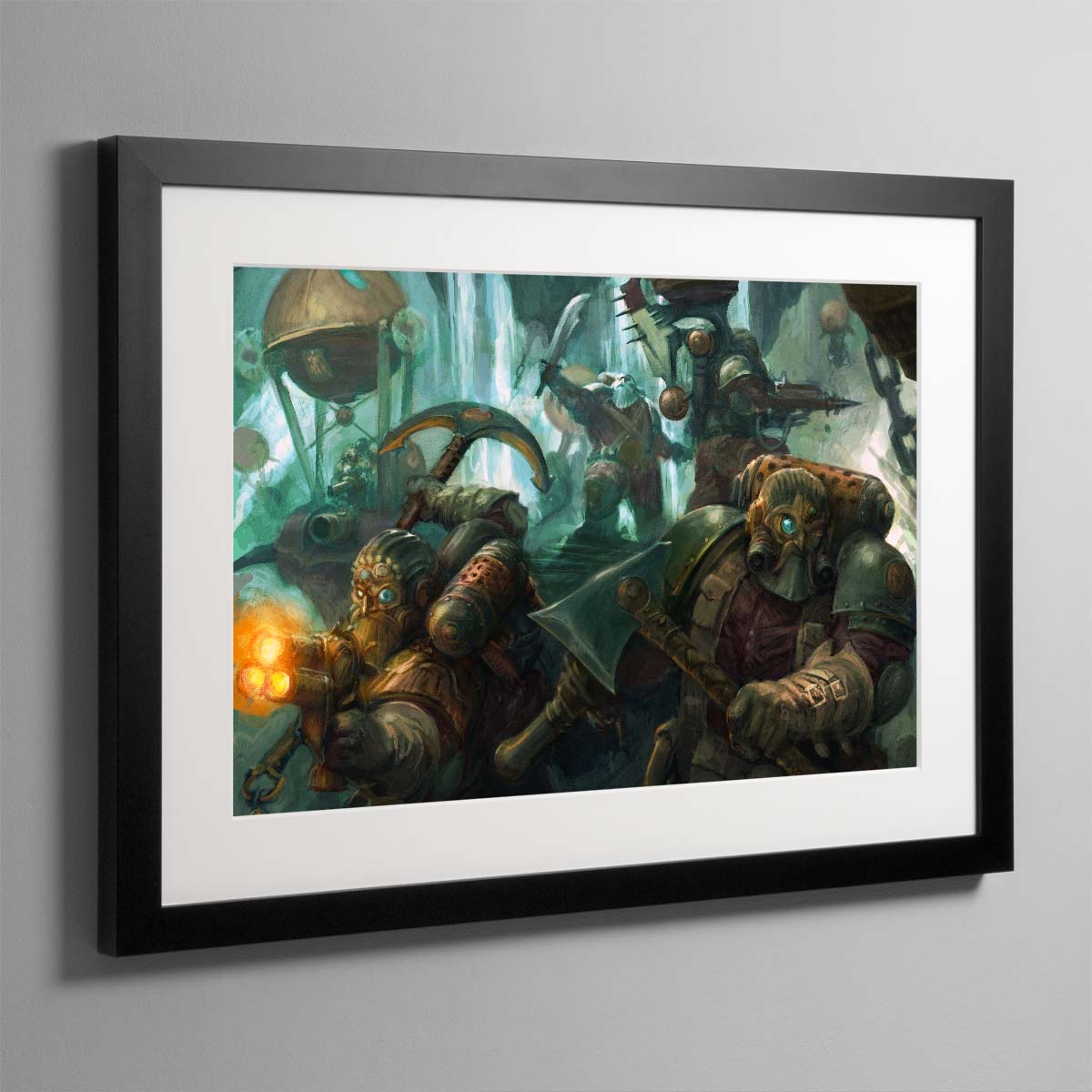 Kharadron Defending Stronghold – Framed Print