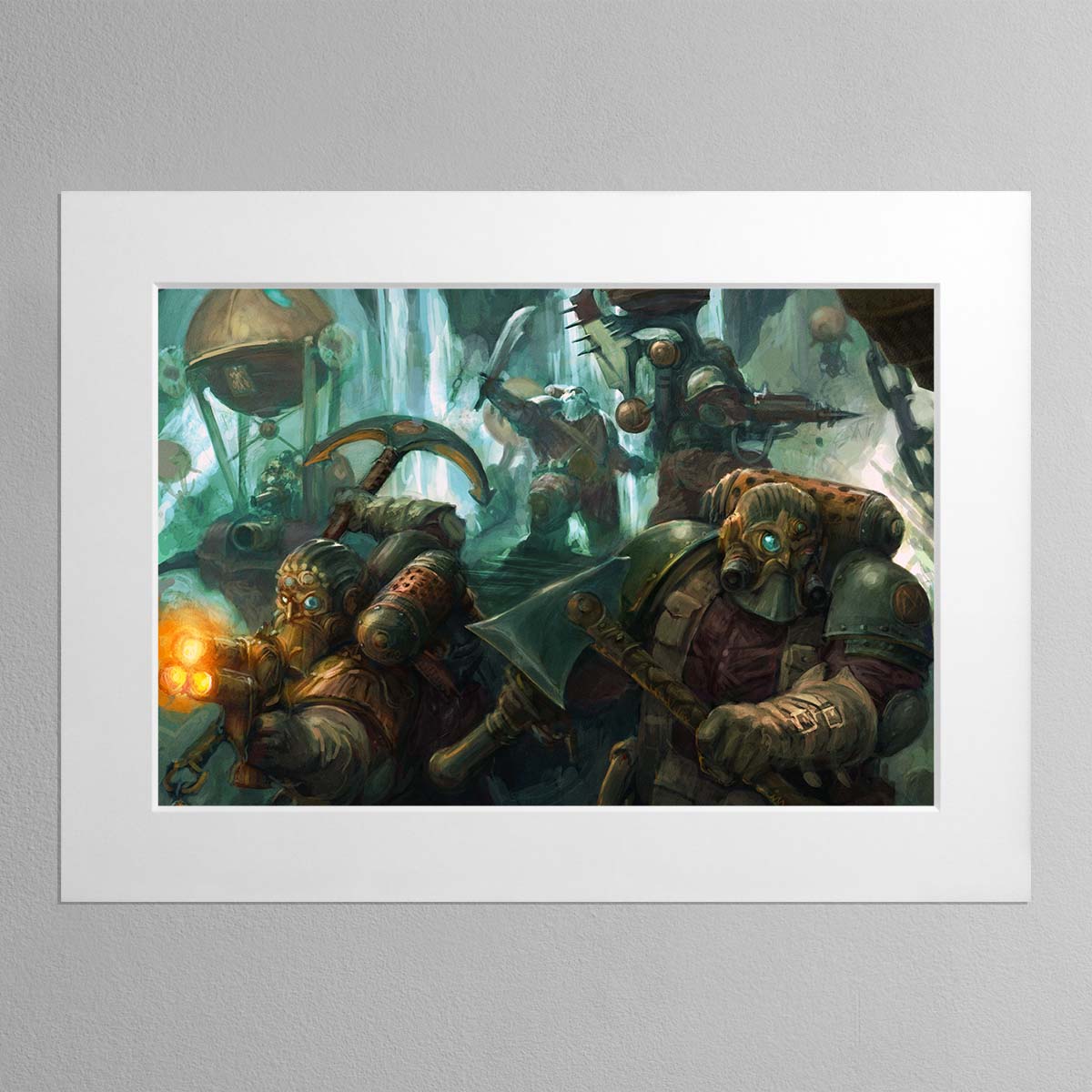 Kharadron Defending Stronghold – Mounted Print