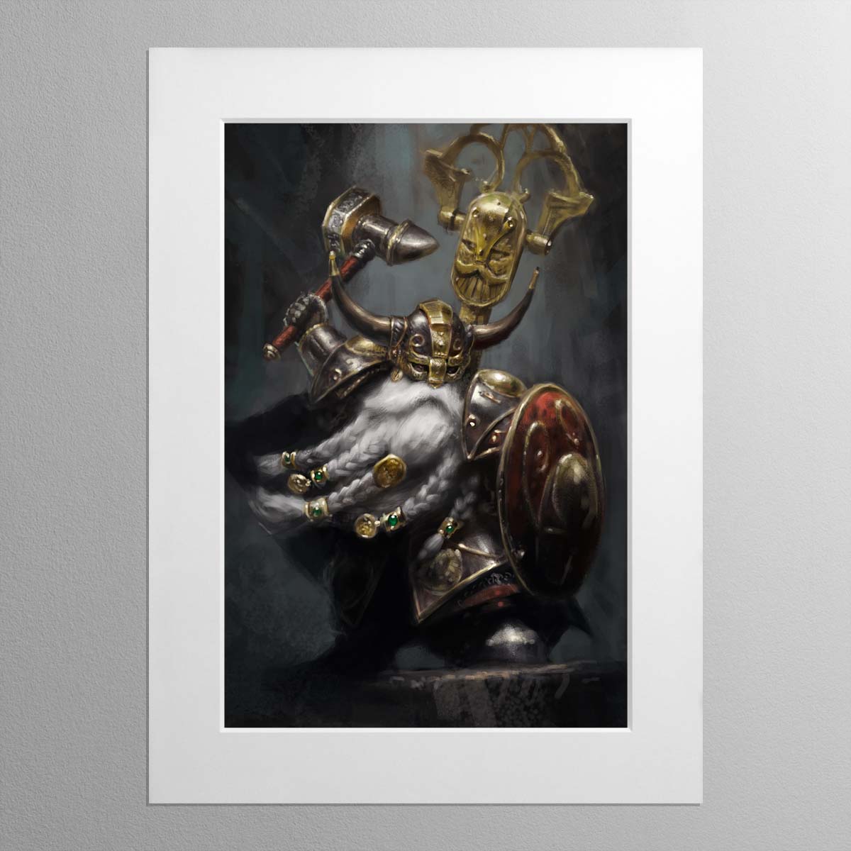 Belegar Ironhammer – Mounted Print