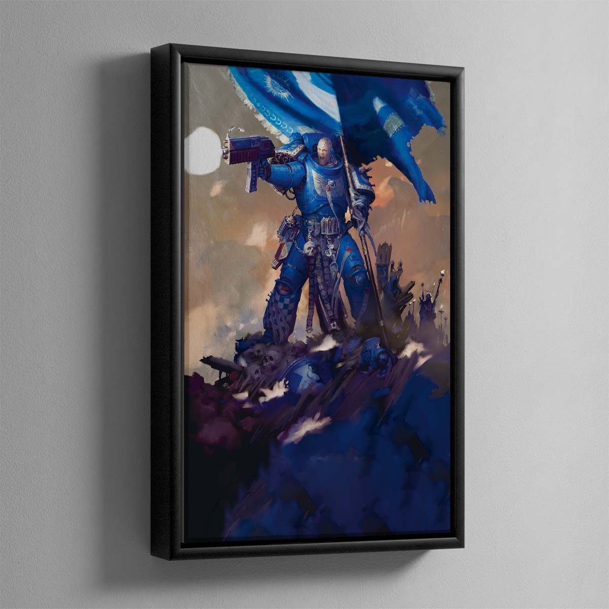 Space Marine Ancient – Framed Canvas