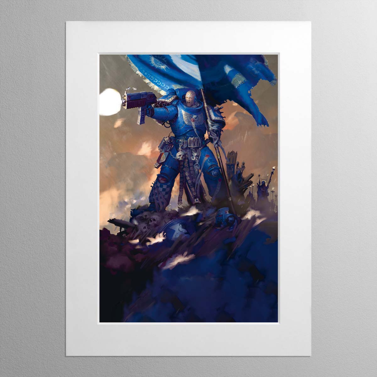 Space Marine Ancient – Mounted Print