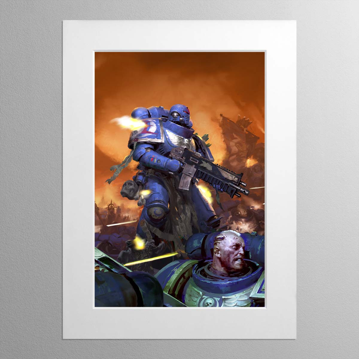 Space Marines Codex Cover Art – Mounted Print