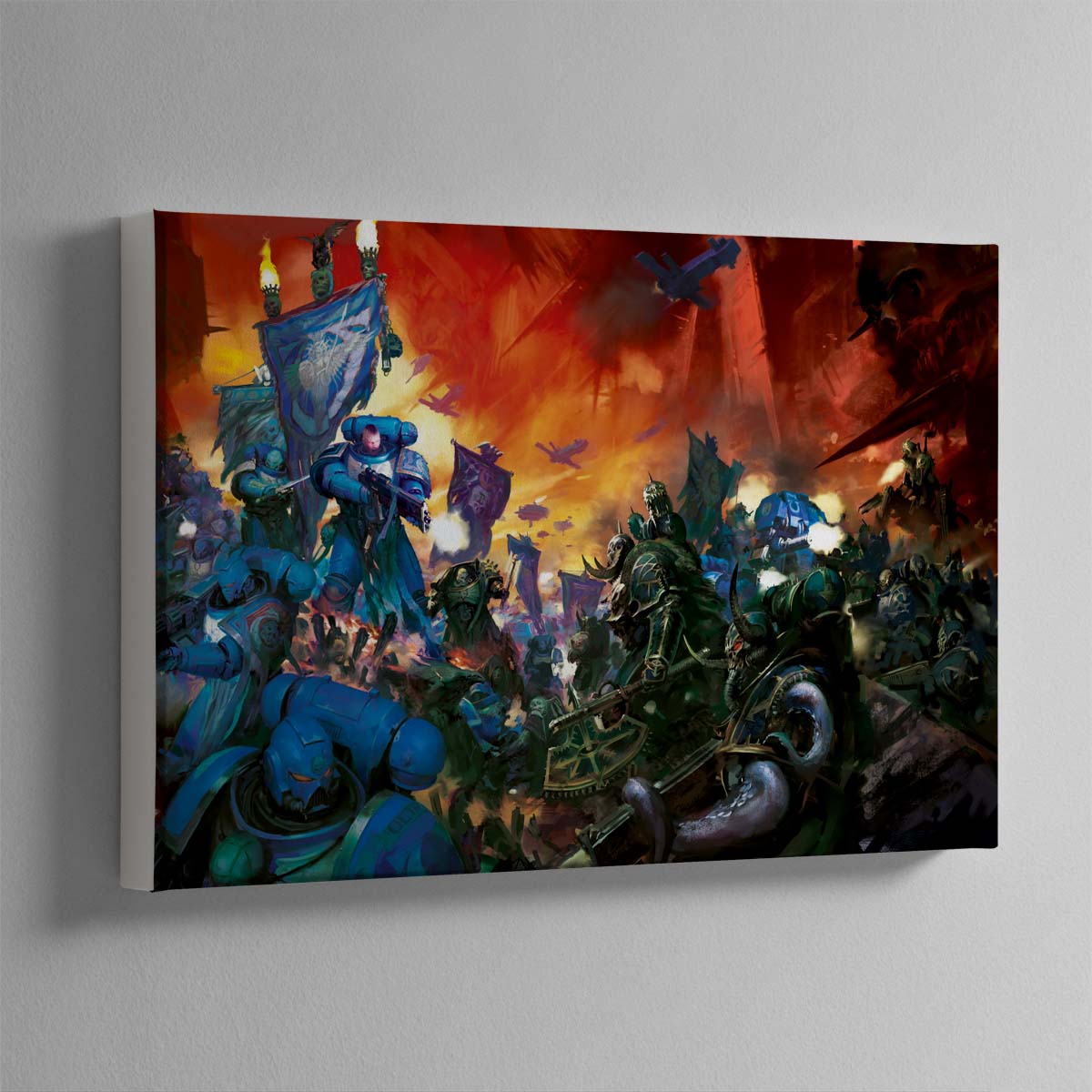 Ultramarines vs Chaos Space Marines – Canvas