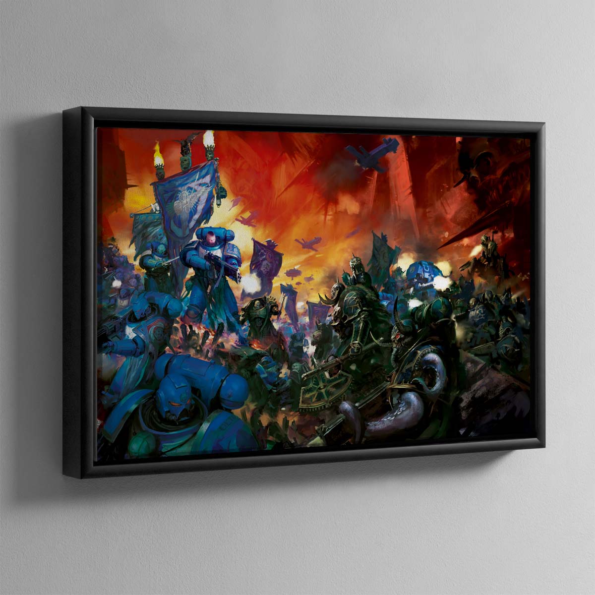 Ultramarines vs Chaos Space Marines – Framed Canvas