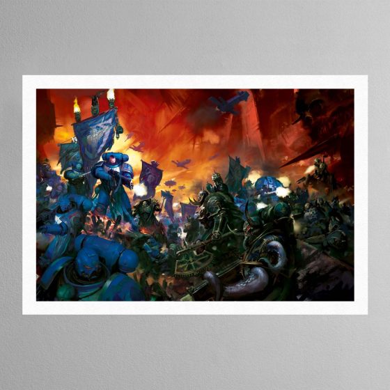 Ultramarines vs Chaos Space Marines – WARHAMMER ART