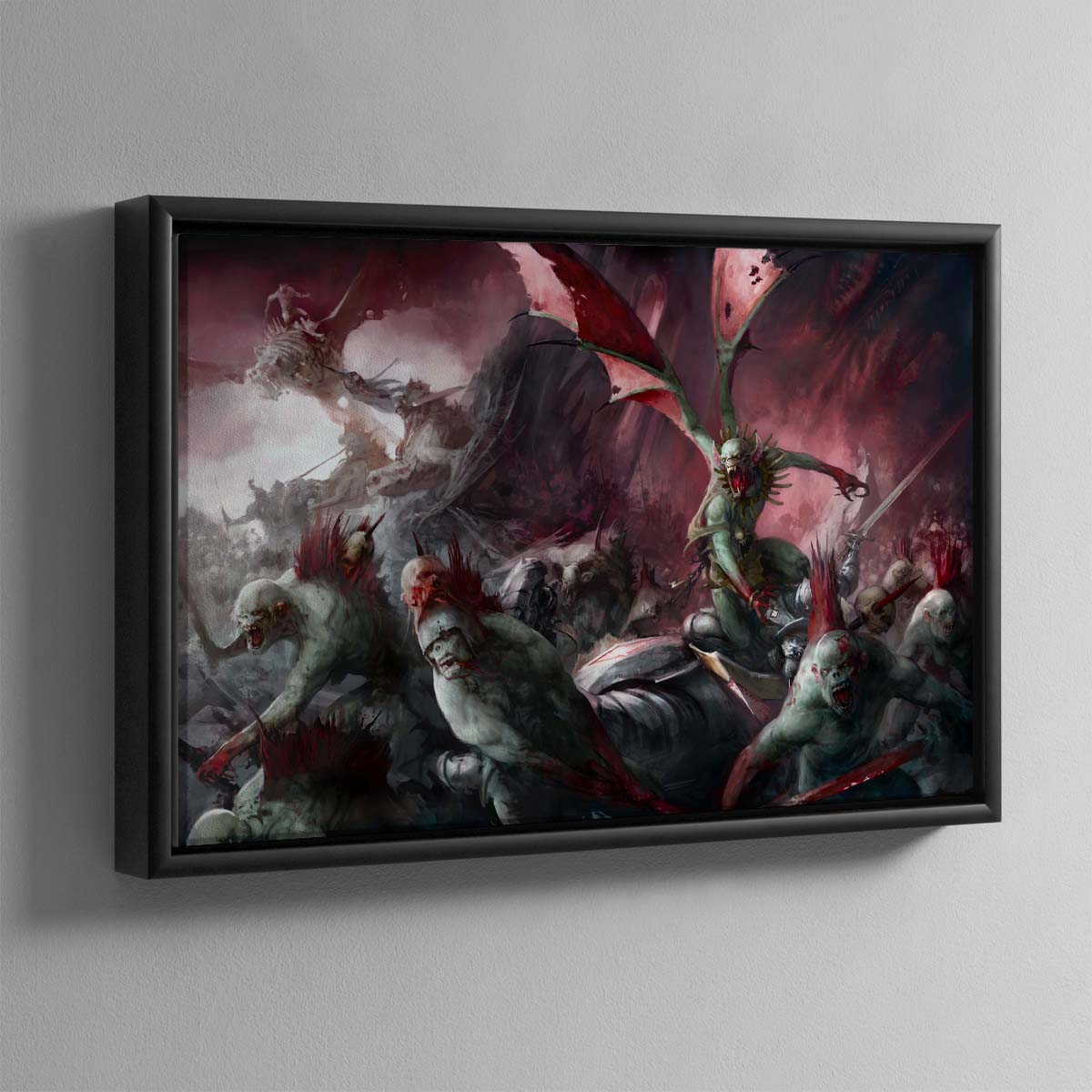 Abhorrant Gorewarden Leading Their Force – Framed Canvas