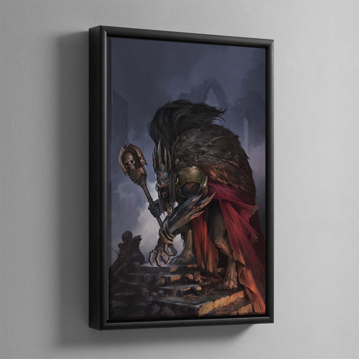 Ushoran, the Mad King – Framed Canvas