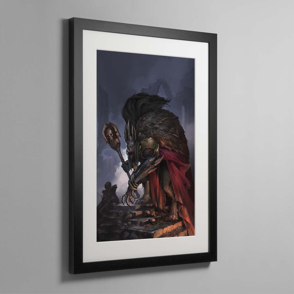 Ushoran, the Mad King – Framed Print