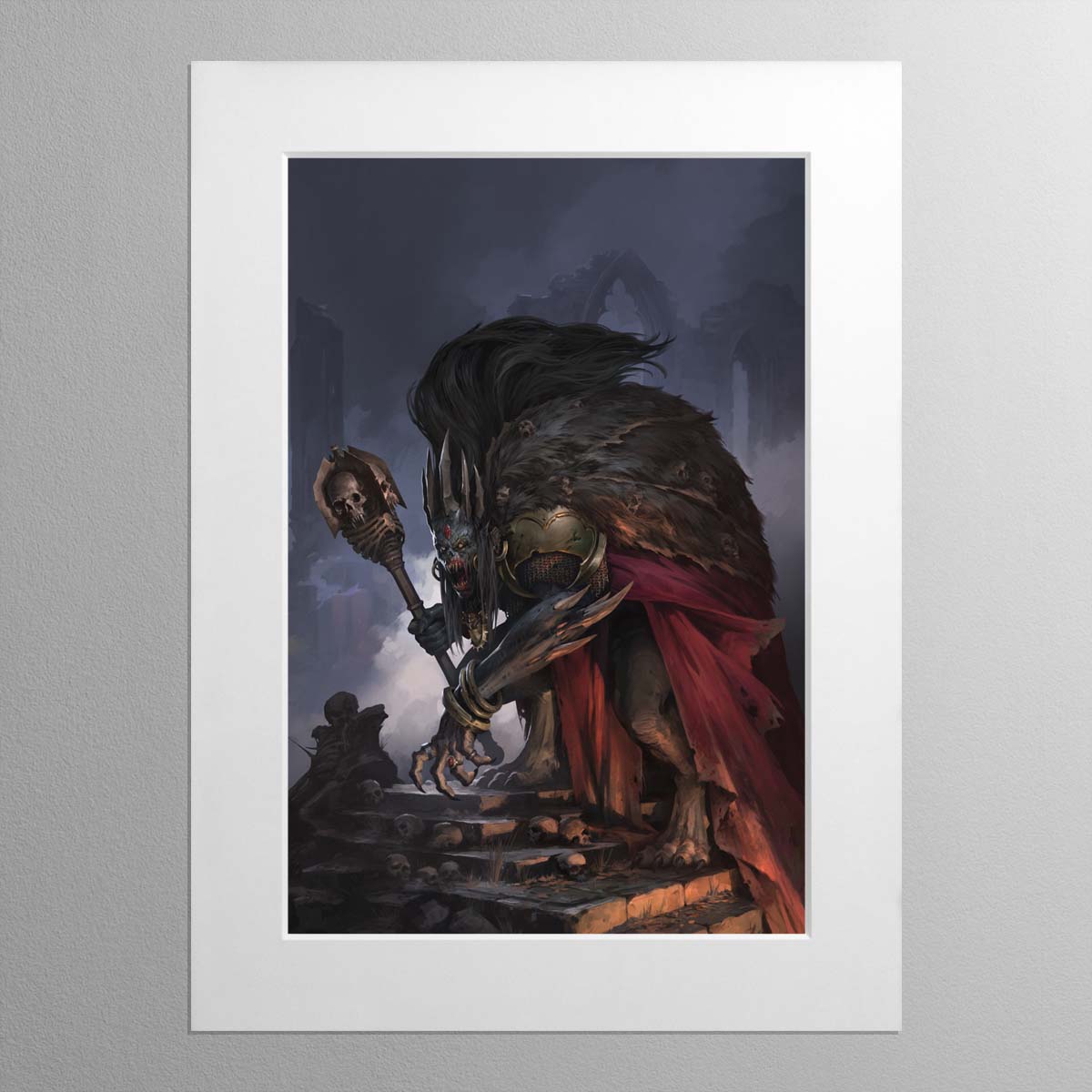 Ushoran, the Mad King – Mounted Print