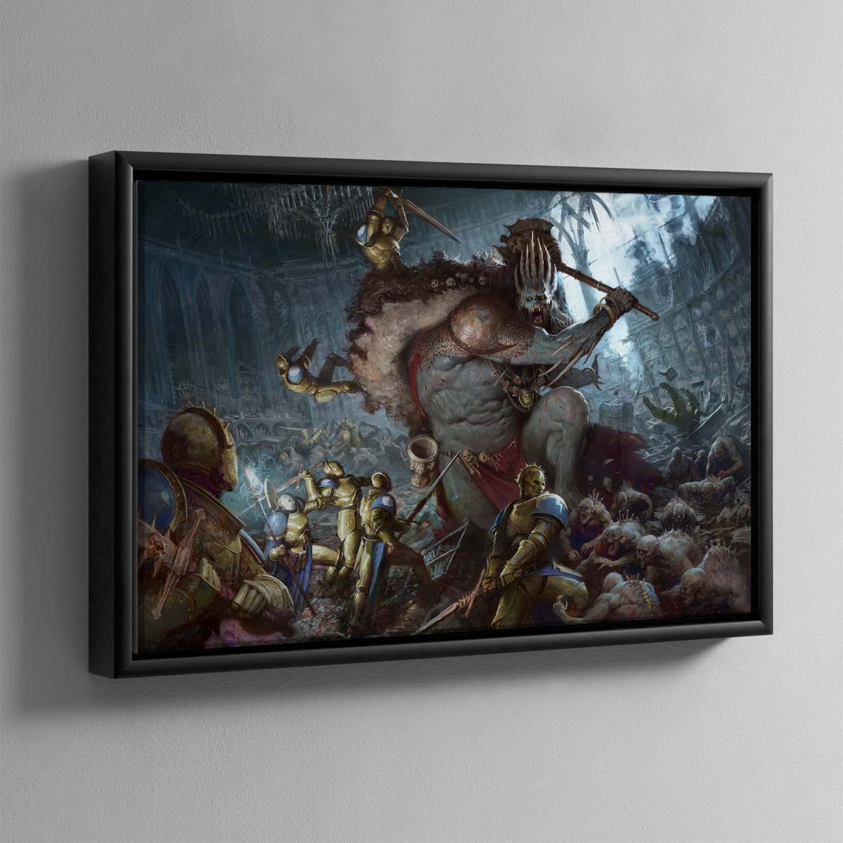 Ushoran vs Stormcast Eternals – Framed Canvas