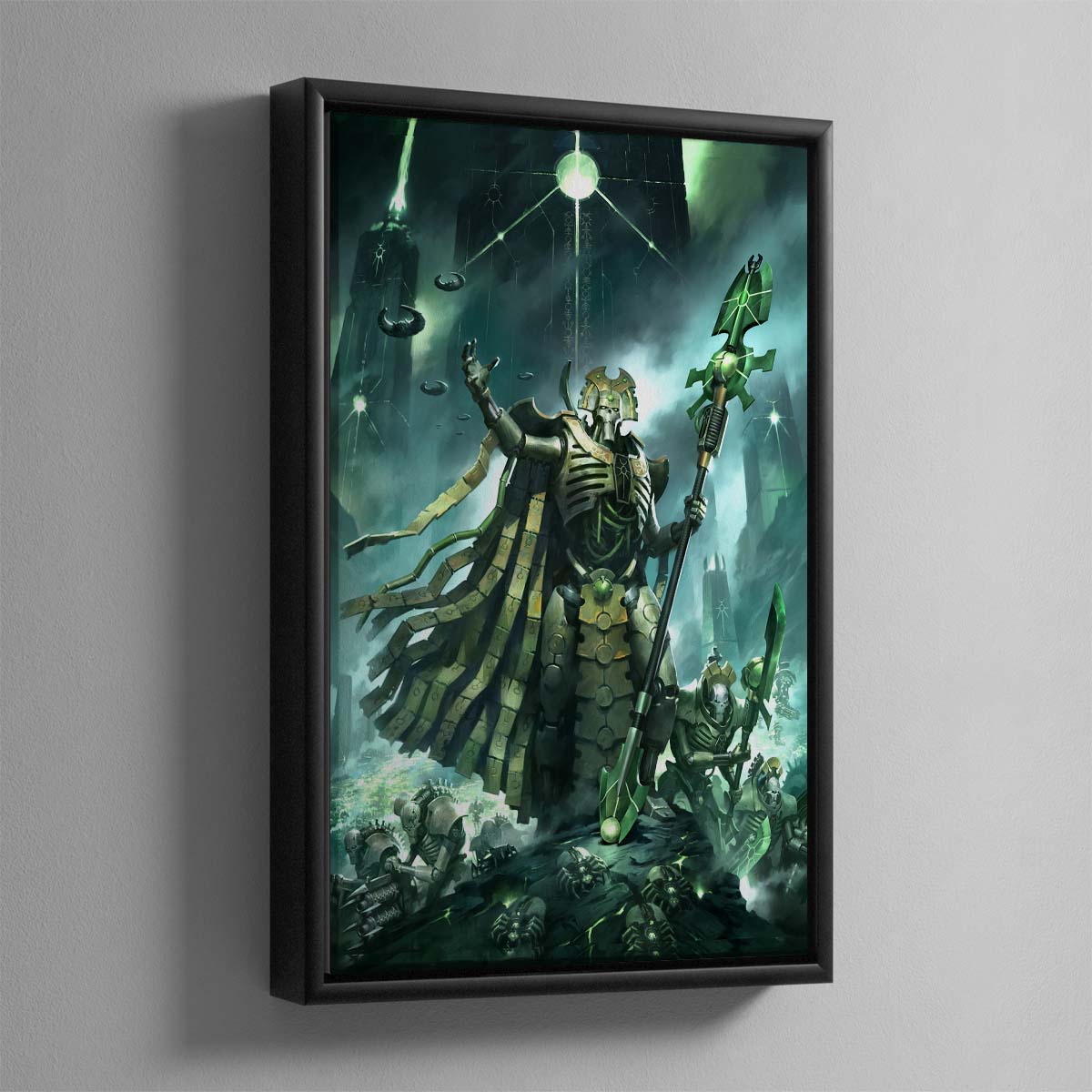 Codex Necrons Cover Art (10th Edition) – Framed Canvas