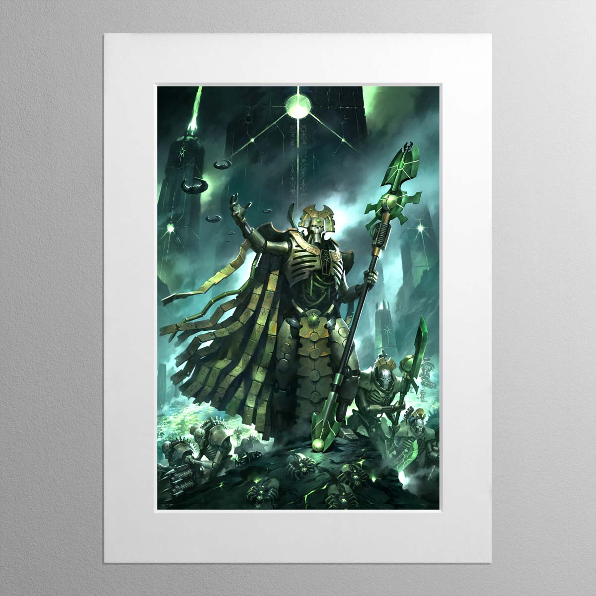 Codex Necrons Cover Art (10th Edition) – Mounted Print