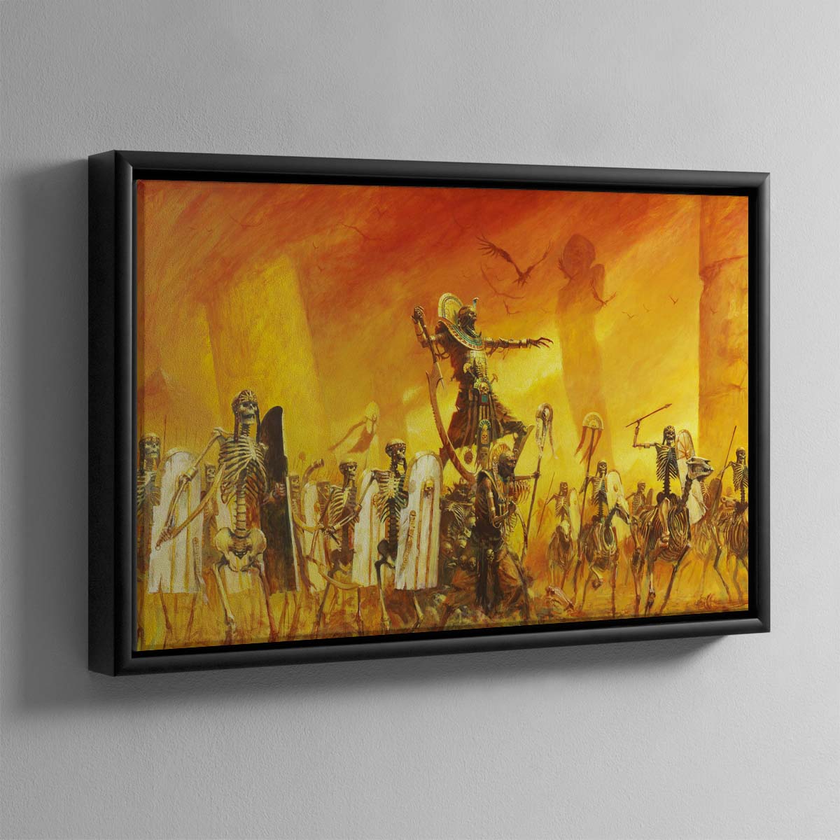Tomb King and Tomb Guard – 4 Framed Canvas