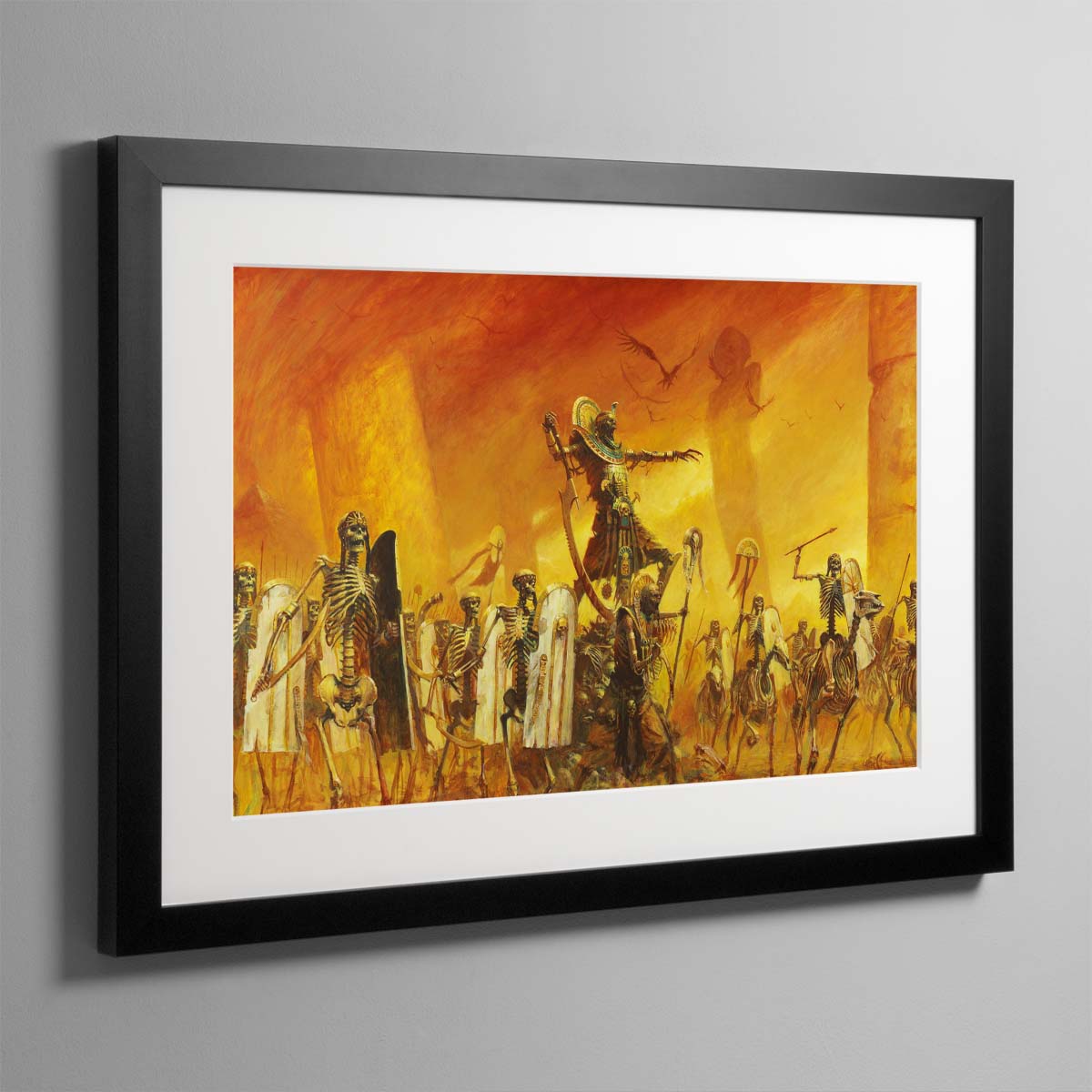 Tomb King and Tomb Guard – 5 Framed Print