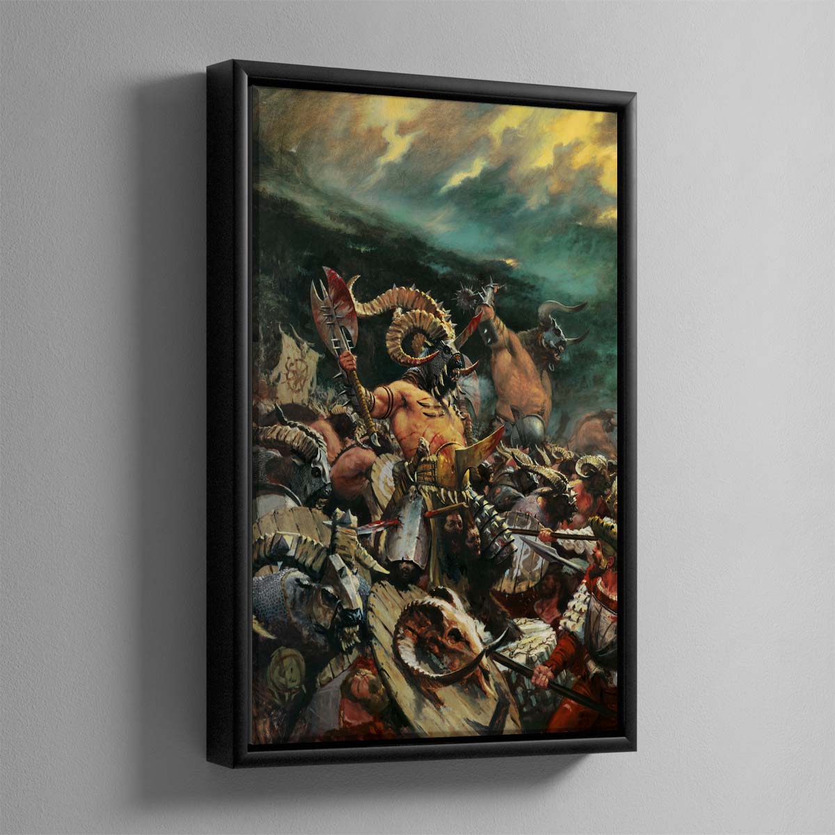 Beastmen – 4 Framed Canvas
