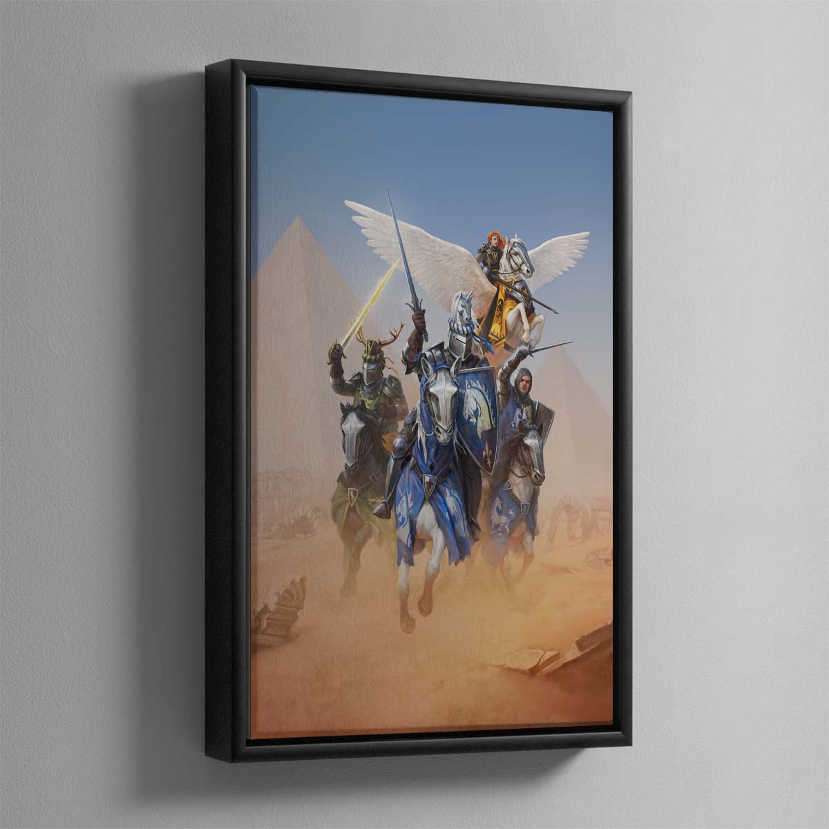 Lords of the Lance – 4 Framed Canvas