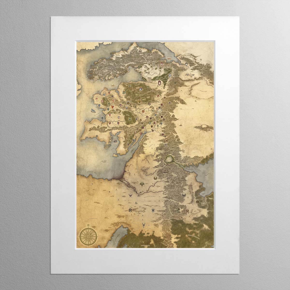 Map of the Old World – 2 Mounted Print