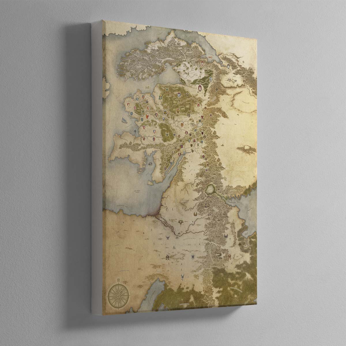 Map of the Old World – 3 Canvas