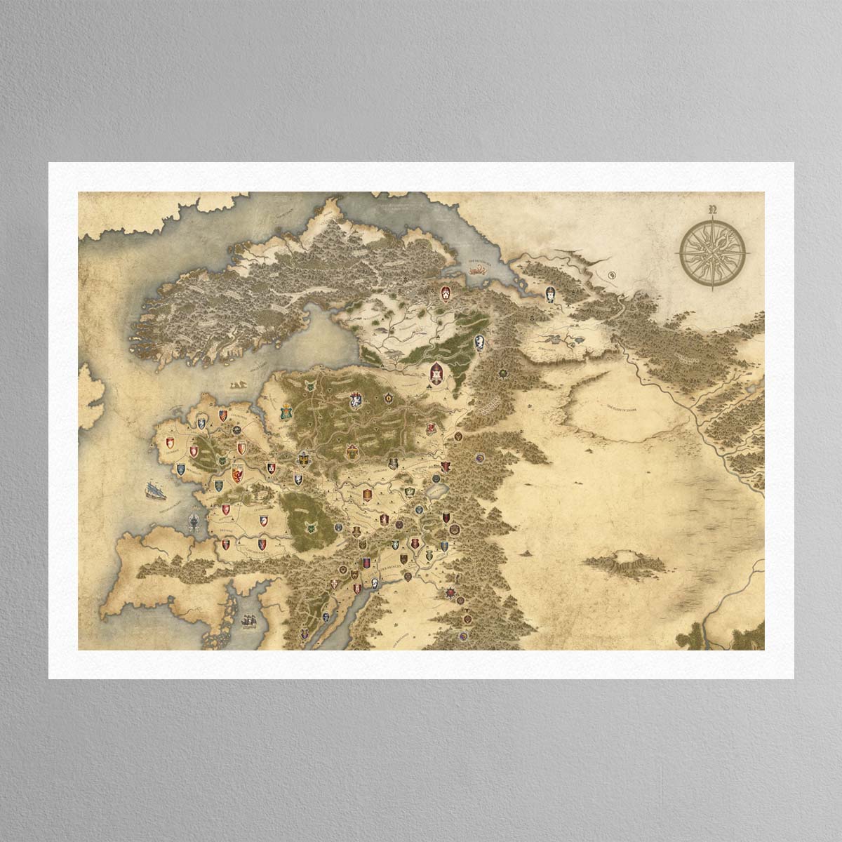 Map of the Old World – North – 1 Print